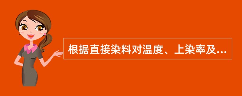 根据直接染料对温度、上染率及盐效应的不同，大致可分为（）、（）、（）三大类。