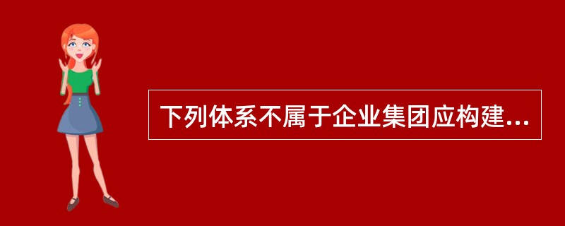 下列体系不属于企业集团应构建体系的是（）。