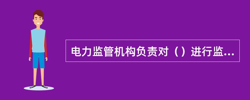 电力监管机构负责对（）进行监管。