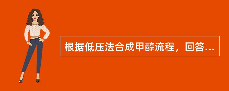 根据低压法合成甲醇流程，回答问题：