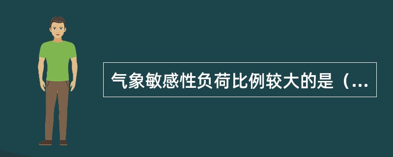 气象敏感性负荷比例较大的是（）。