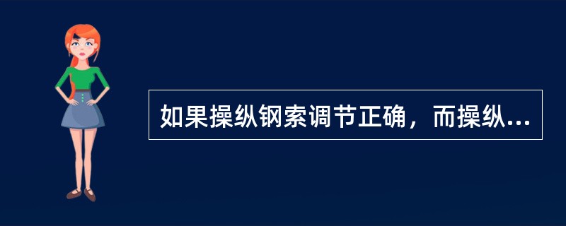 如果操纵钢索调节正确，而操纵面有振动的趋势，其可能的原因是：（）