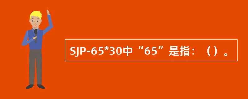 SJP-65*30中“65”是指：（）。