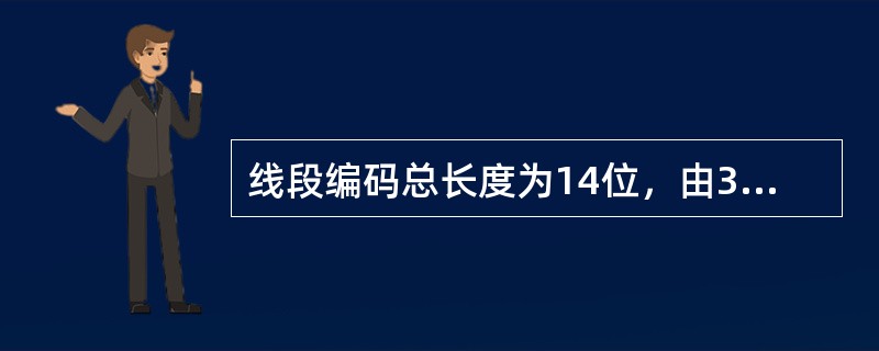 线段编码总长度为14位，由3段组成。5－7位为线路的编号，可自行确定，此3位编码