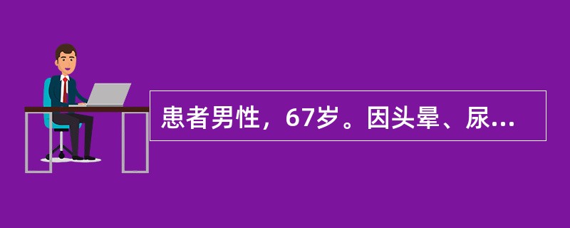 患者男性，67岁。因头晕、尿少2天入院。入院查血压80/40mmHg。现需进行治