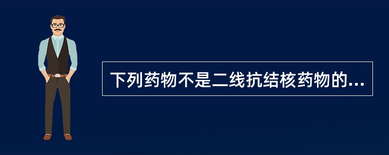 下列药物不是二线抗结核药物的是（）