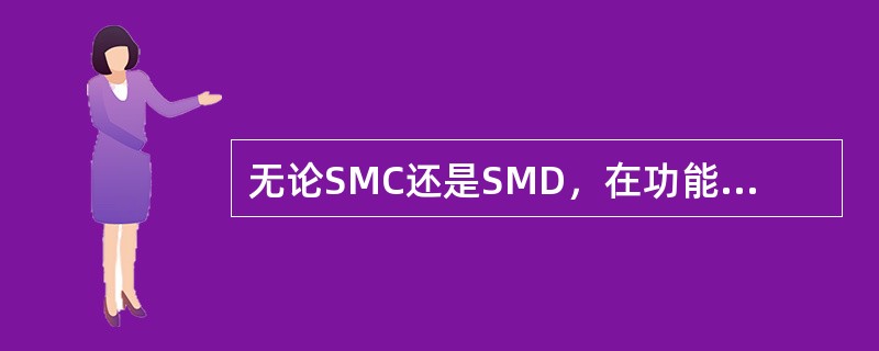 无论SMC还是SMD，在功能上都与传统的通孔插装元件相同，其（）明显减小、高频性