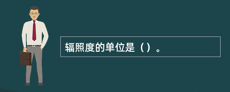 辐照度的单位是（）。