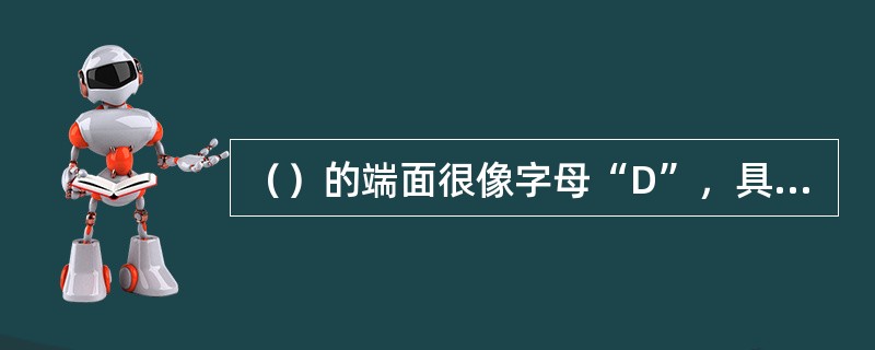 （）的端面很像字母“D”，具有非对称定位和连接锁紧机构。常见的接点数有9、15、