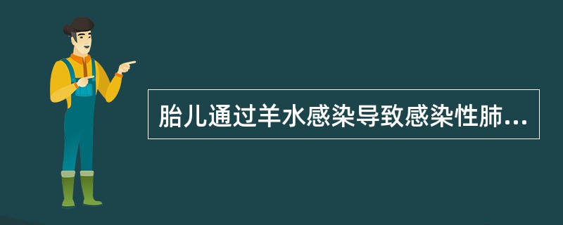 胎儿通过羊水感染导致感染性肺炎的主要致病菌是（）