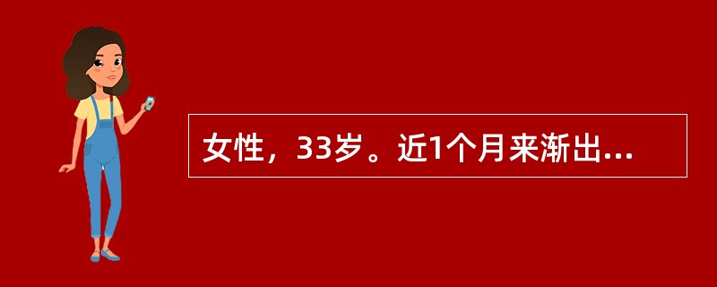 女性，33岁。近1个月来渐出现腰背痛，伴低热，盗汗。既往有肺结核病史。查体：胸棘