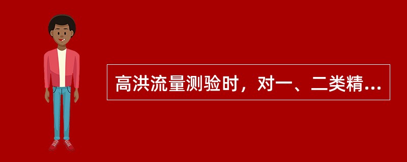 高洪流量测验时，对一、二类精度的水文站，宜配置超声波测深仪，增加洪水期水道断面测