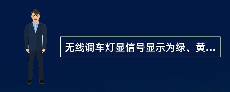 无线调车灯显信号显示为绿、黄色灯光交替后绿灯长亮，为（）。