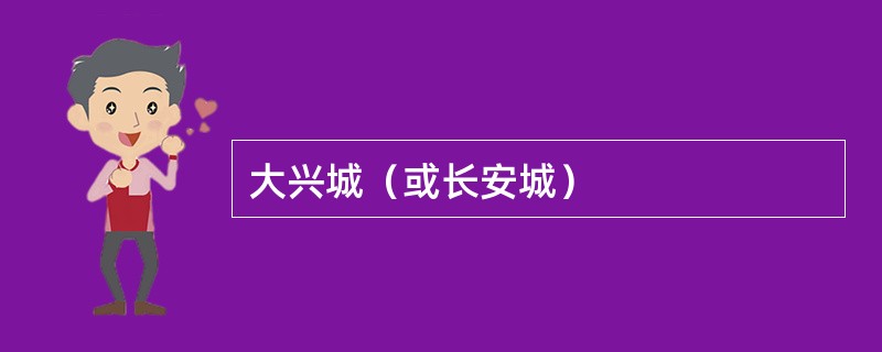 大兴城（或长安城）