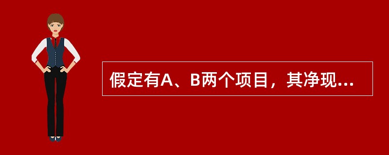 假定有A、B两个项目，其净现金流量情况见下表：项目B的投资回收期的整数年份是（）