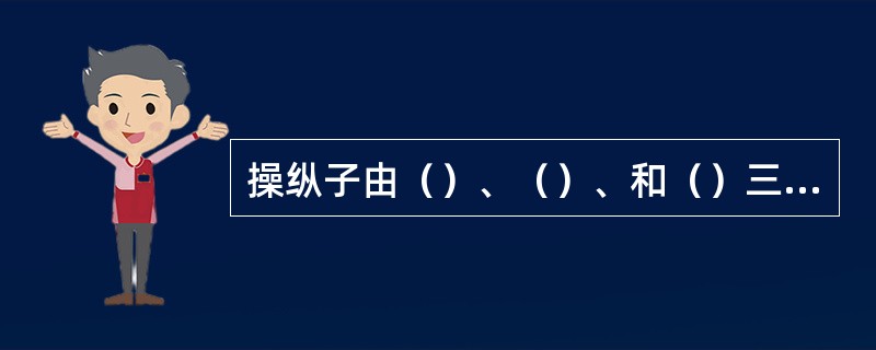 操纵子由（）、（）、和（）三种成分组成。