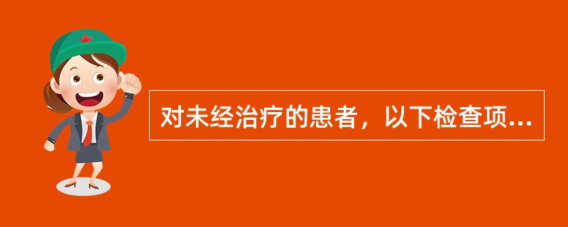 对未经治疗的患者，以下检查项目，哪项结果正常时最有助于排除心力衰竭（）