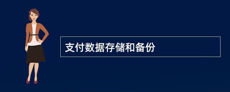 支付数据存储和备份