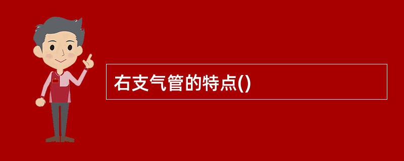 右支气管的特点()