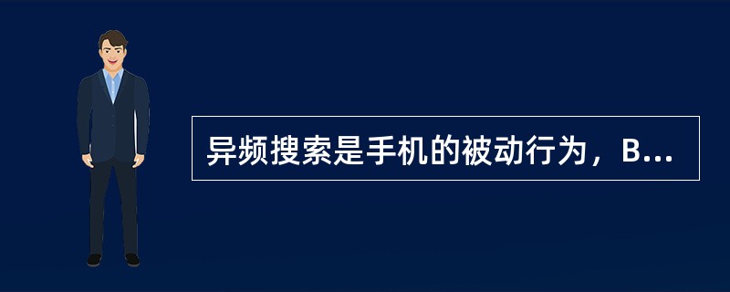 异频搜索是手机的被动行为，BSC发送（）要求手机开始进行异频搜索。