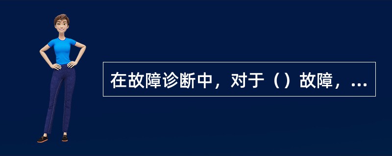 在故障诊断中，对于（）故障，可以采用模拟故障征兆来判断故障部位.