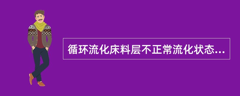 循环流化床料层不正常流化状态主要有（）、（）、（）。