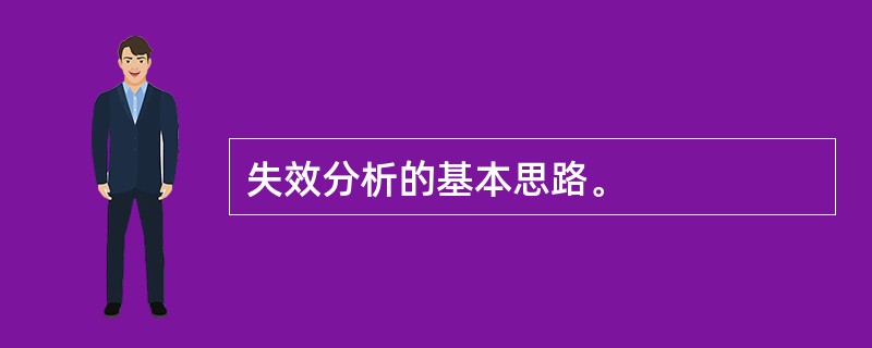 失效分析的基本思路。