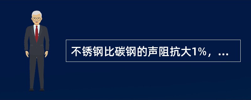 不锈钢比碳钢的声阻抗大1%，由这两种钢材组成的异质界面上，声压反射率为（）