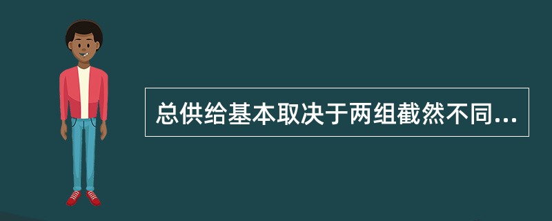 总供给基本取决于两组截然不同的因素:( )和投入成本