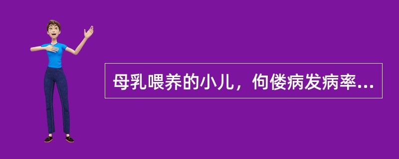 母乳喂养的小儿，佝偻病发病率低是因为A、维生素A多B、钙量易于吸收C、钙磷比例合