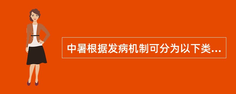 中暑根据发病机制可分为以下类型，哪项除外A、热射病B、热适应C、热衰竭D、热痉挛