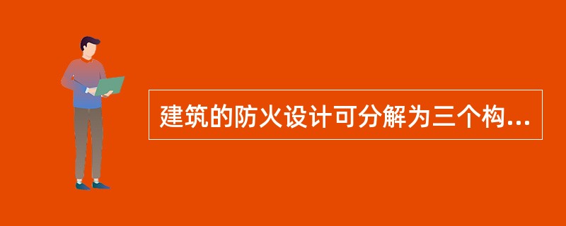 建筑的防火设计可分解为三个构成部分,其中不包括( )。