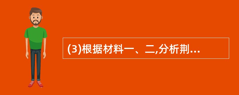 (3)根据材料一、二,分析荆州问题对孙、刘双方未来关系的影响。(4分)