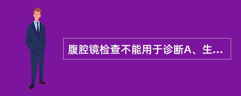 腹腔镜检查不能用于诊断A、生殖器发育异常B、子宫内膜异位症C、肿瘤D、功能失调性