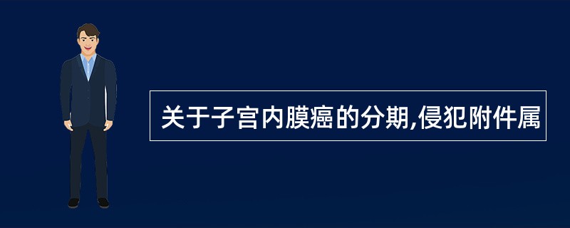 关于子宫内膜癌的分期,侵犯附件属