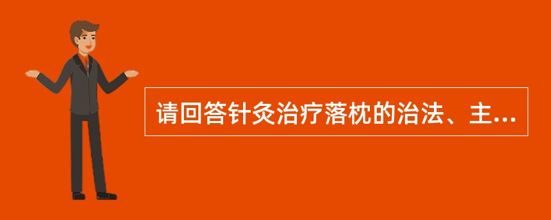 请回答针灸治疗落枕的治法、主穴。