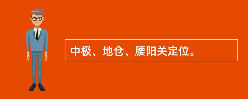 中极、地仓、腰阳关定位。