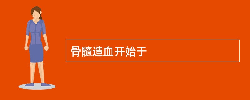 骨髓造血开始于