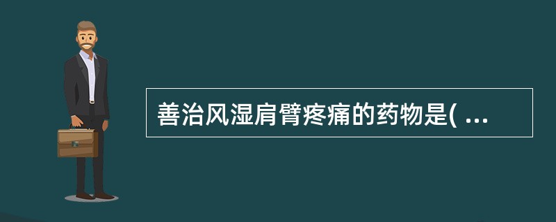 善治风湿肩臂疼痛的药物是( )A、羌活B、姜黄C、延胡索D、麻黄E、独活