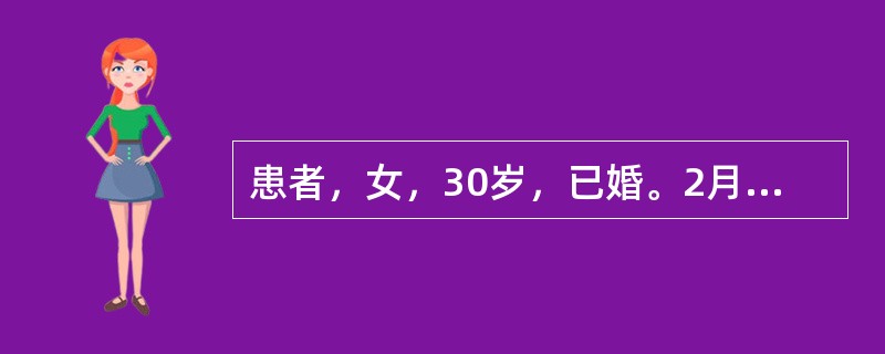 患者，女，30岁，已婚。2月前曾作人流术，术后即时觉下腹疼痛，伴腰痛，活动后明显