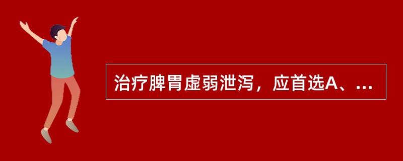 治疗脾胃虚弱泄泻，应首选A、保和丸B、香砂六君子汤C、参苓白术散D、理中丸E、补