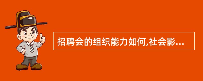 招聘会的组织能力如何,社会影响力有多大,指的是( )。