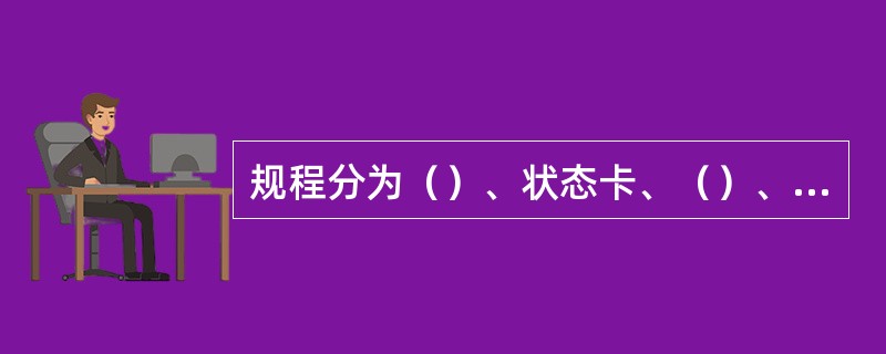 规程分为（）、状态卡、（）、附件四部分。