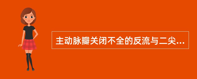 主动脉瓣关闭不全的反流与二尖瓣血流同为舒张期流向左心室的血流，区别两者的最佳超声