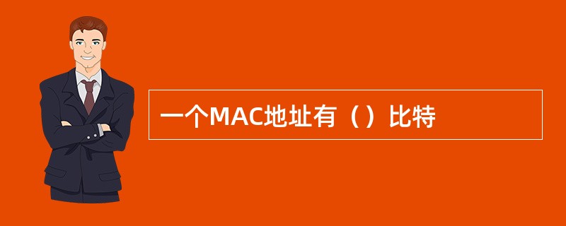 一个MAC地址有（）比特