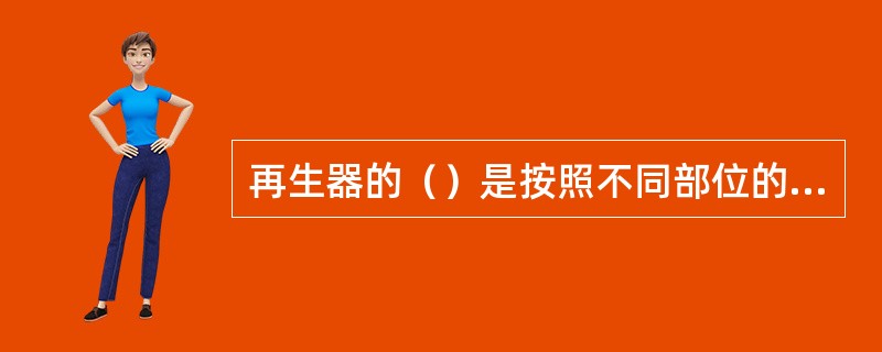 再生器的（）是按照不同部位的设计气体流速来确定的。