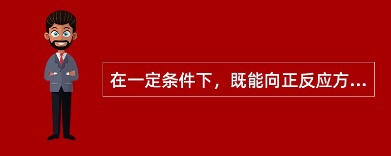 在一定条件下，既能向正反应方向进行，同时又能向逆反应方向进行的反应称为（）。