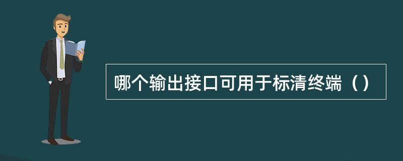 哪个输出接口可用于标清终端（）