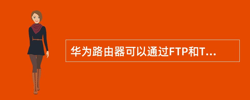 华为路由器可以通过FTP和TFTP更新系统文件，下面描述正确的是（）.