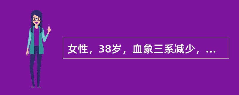 女性，38岁，血象三系减少，骨穿两次均干抽，行99Tcm-PHY骨髓显像，正确的